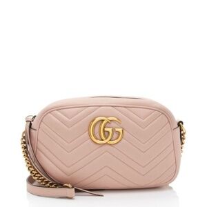 Gucci Matelasse Leather GG Marmont Small Shoulder Bag